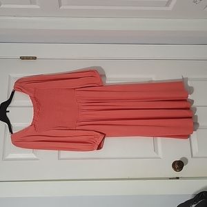 Coral summer dress